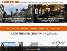 Tablet Screenshot of lumeamare.ro